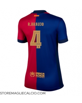 Barcelona Ronald Araujo #4 Maglia Gara Casa Repliche 2024-25 Donna